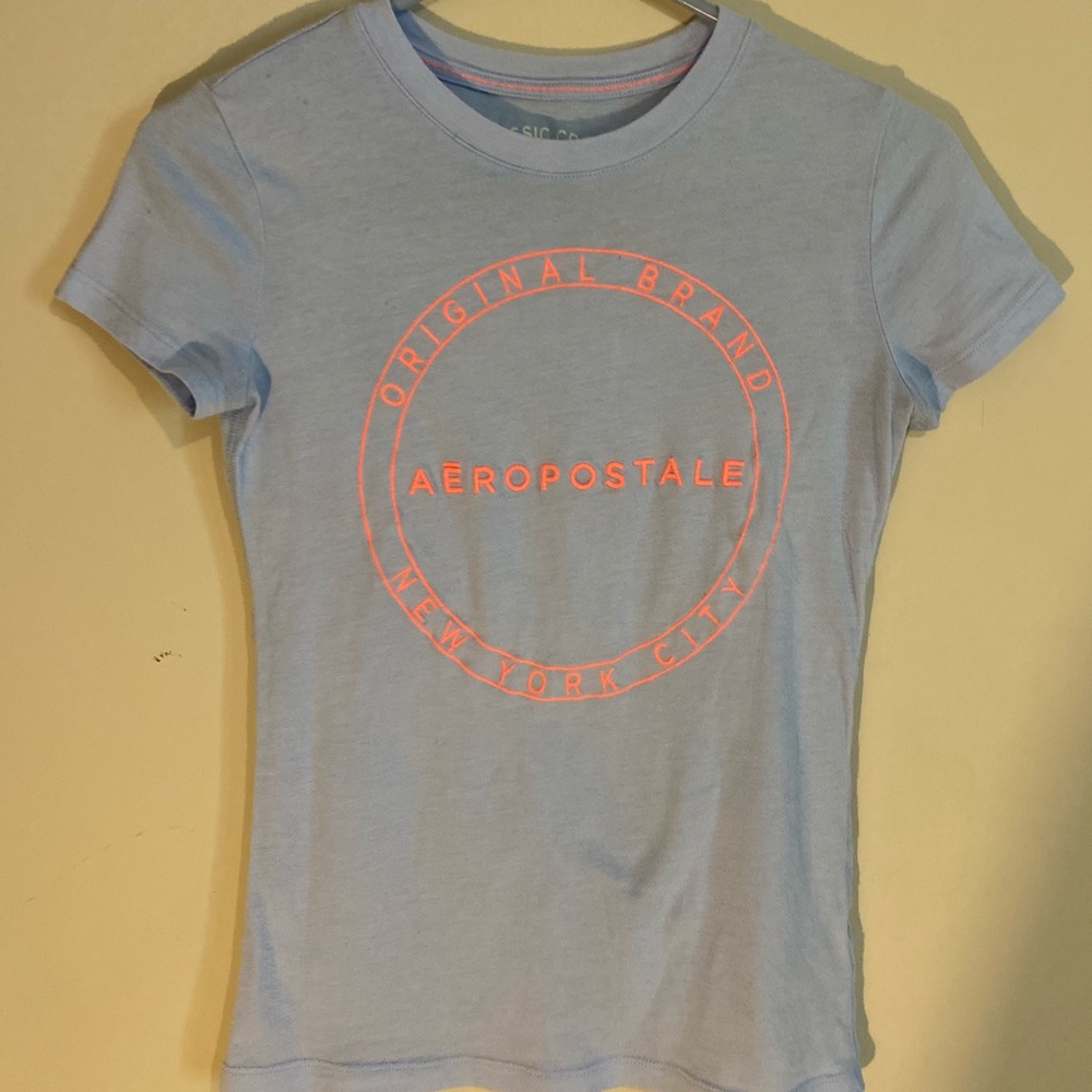 Blue and pink Aeropostale tee
